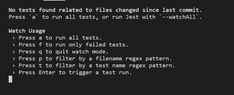 create-react-app test